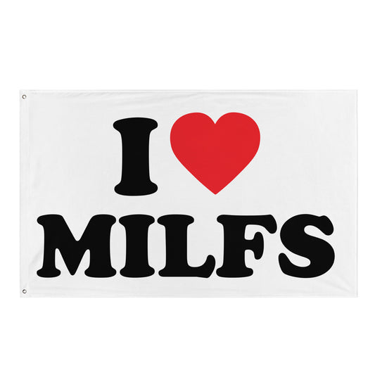 I LOVE MILFS Flagge - finestshirts.de