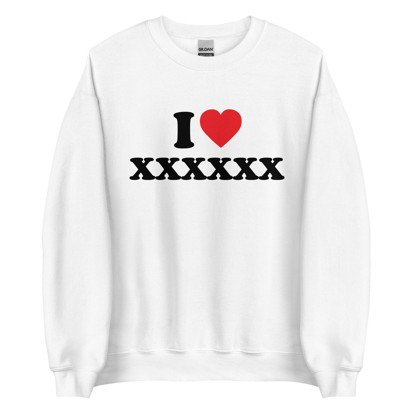 I LOVE [PERSONALISIERBAR] Pullover - finestshirts.de