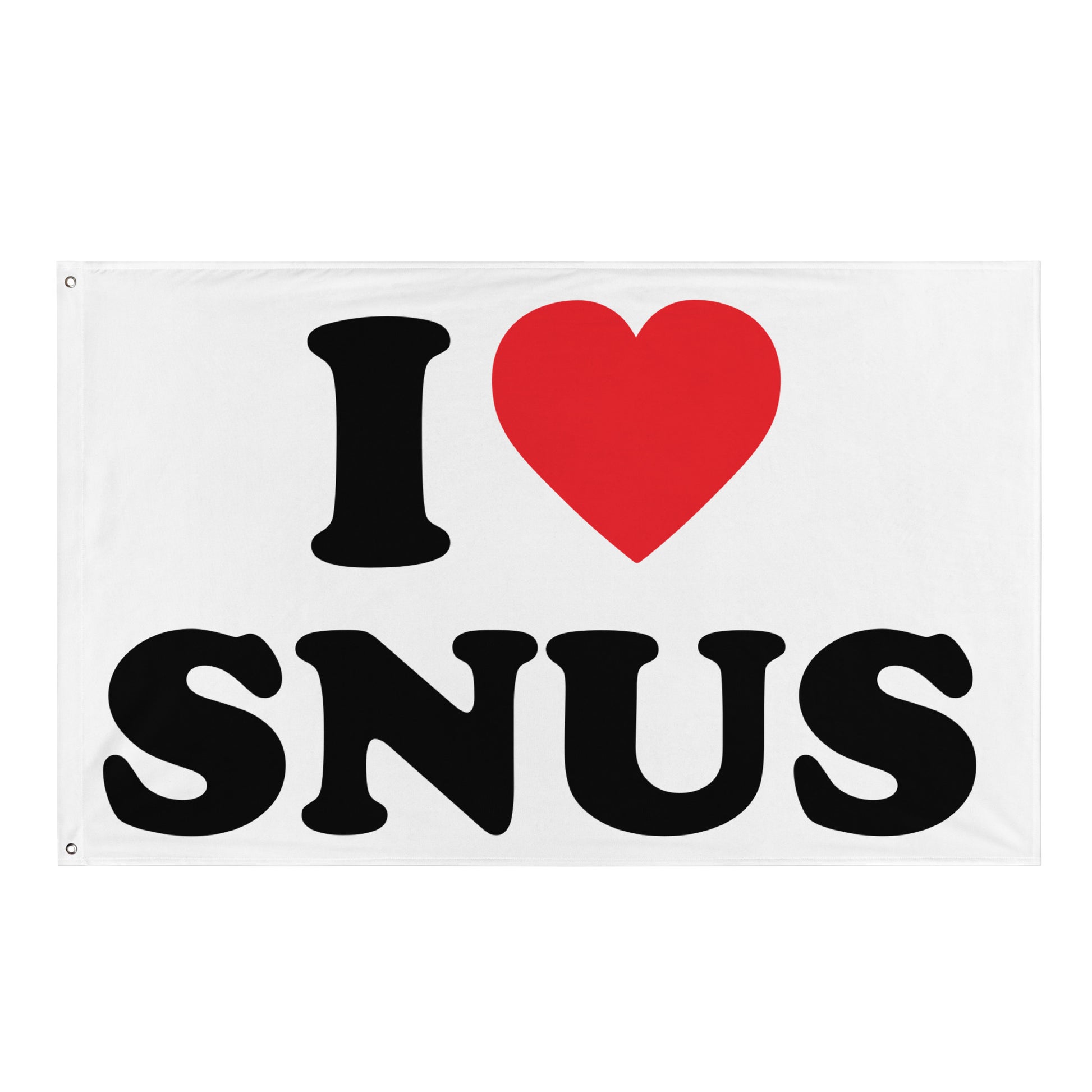 I LOVE SNUS Flagge - finestshirts.de