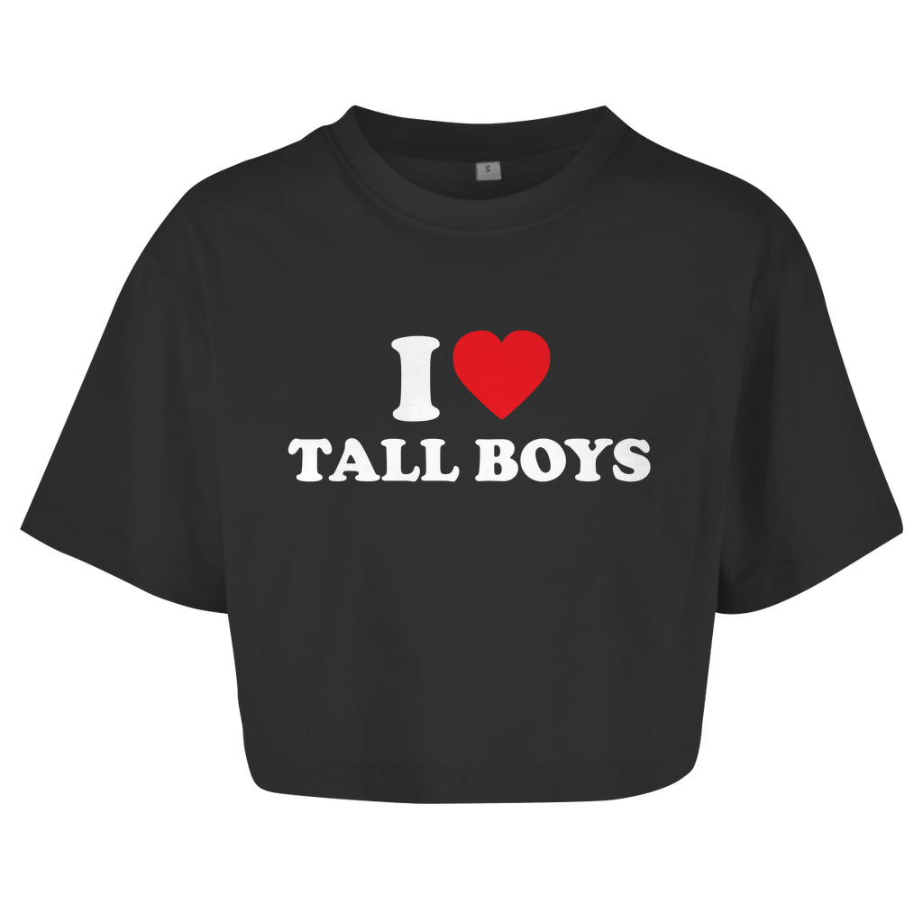 I LOVE TALL BOYS Crop-Top - finestshirts.de