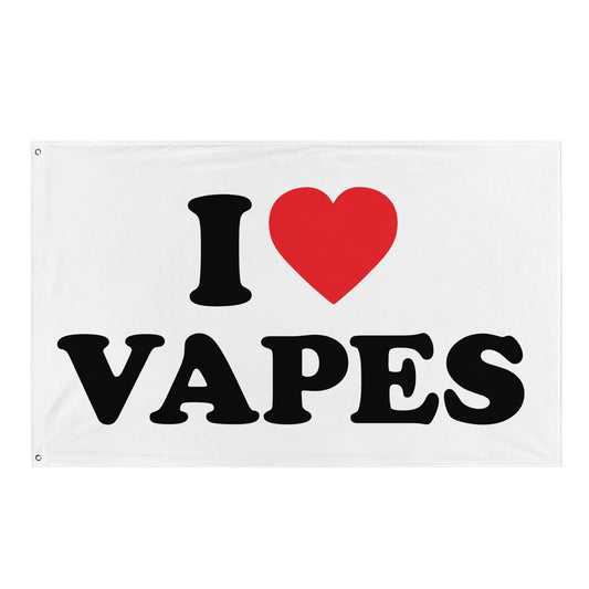 I LOVE VAPES Flagge - finestshirts.de
