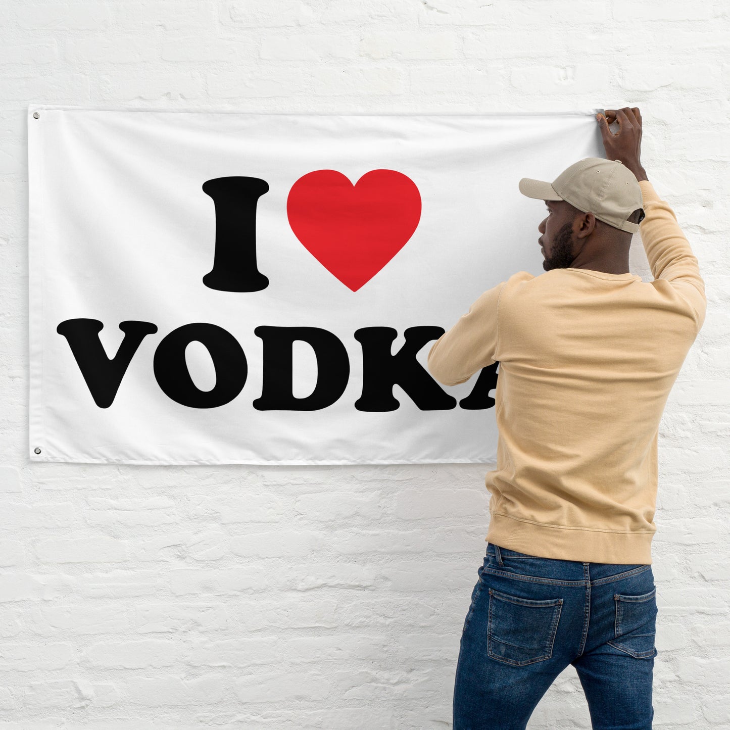 I LOVE VODKA Flagge - finestshirts.de