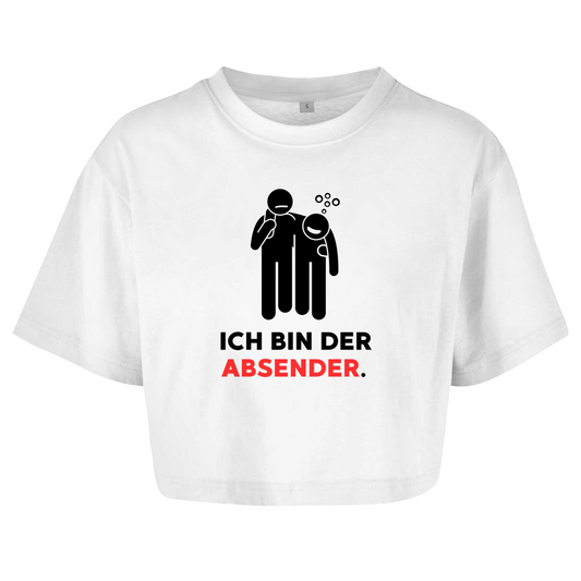 ICH BIN DER ABSENDER. Crop-Top - finestshirts.de