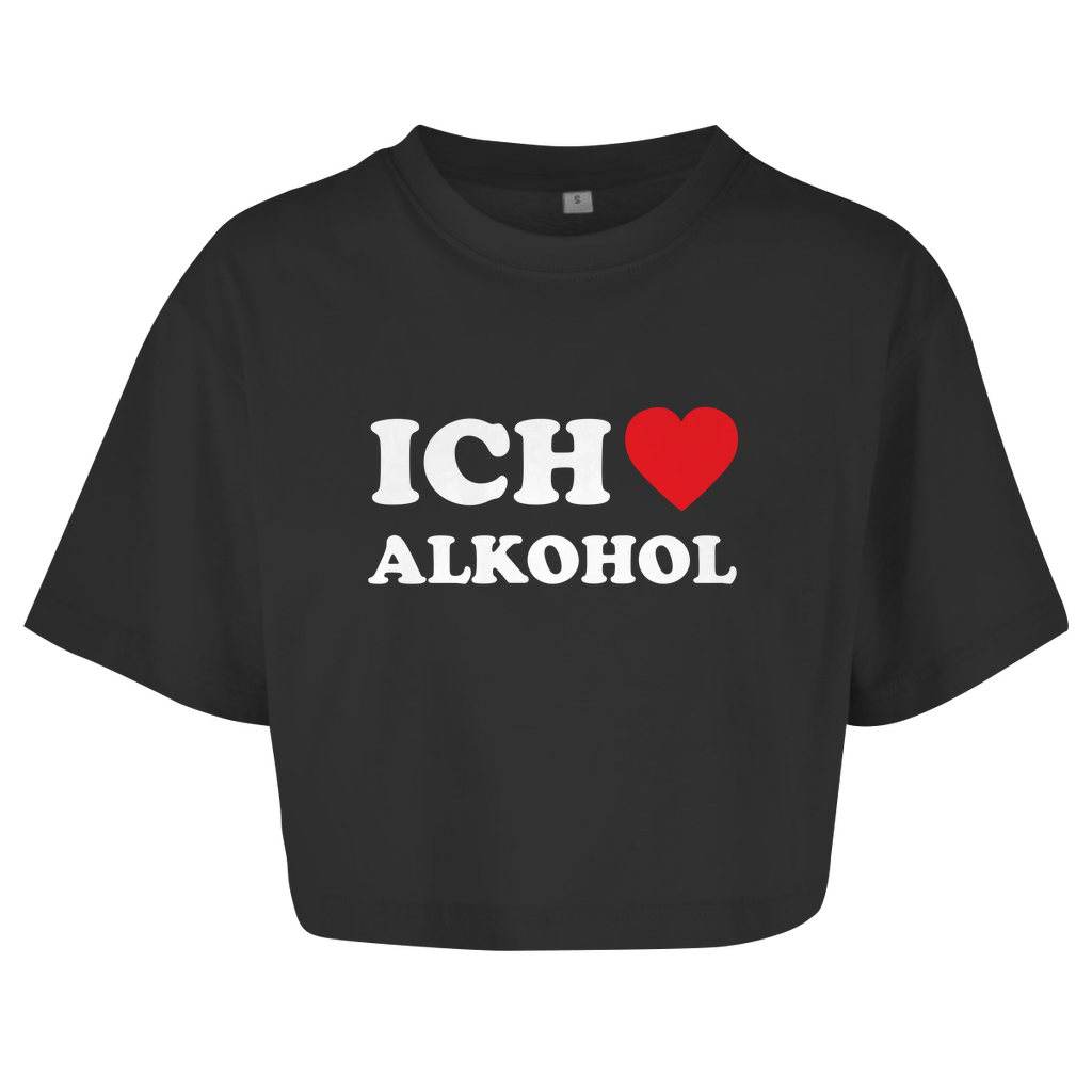 ICH LIEBE ALKOHOL Crop-Top - finestshirts.de