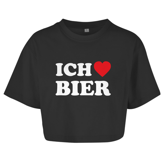 ICH LIEBE BIER Crop-Top - finestshirts.de