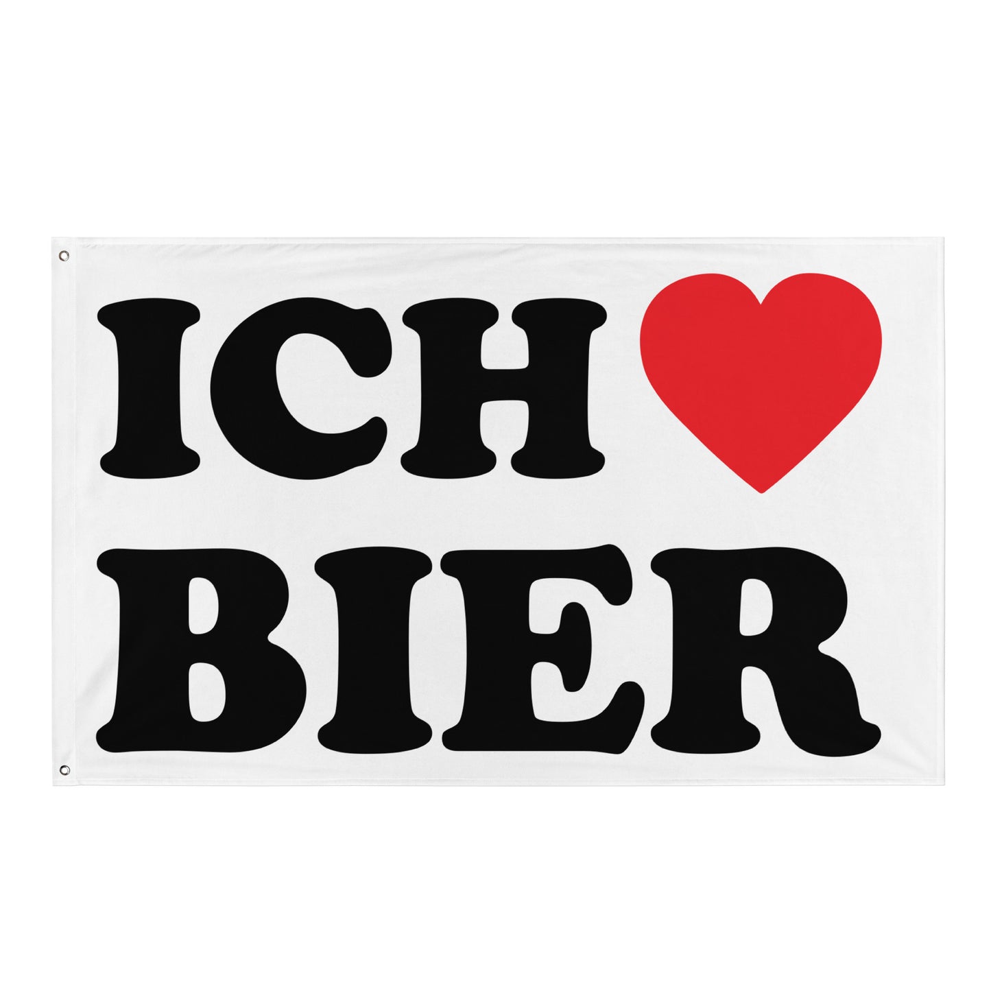 ICH LIEBE BIER Flagge - finestshirts.de