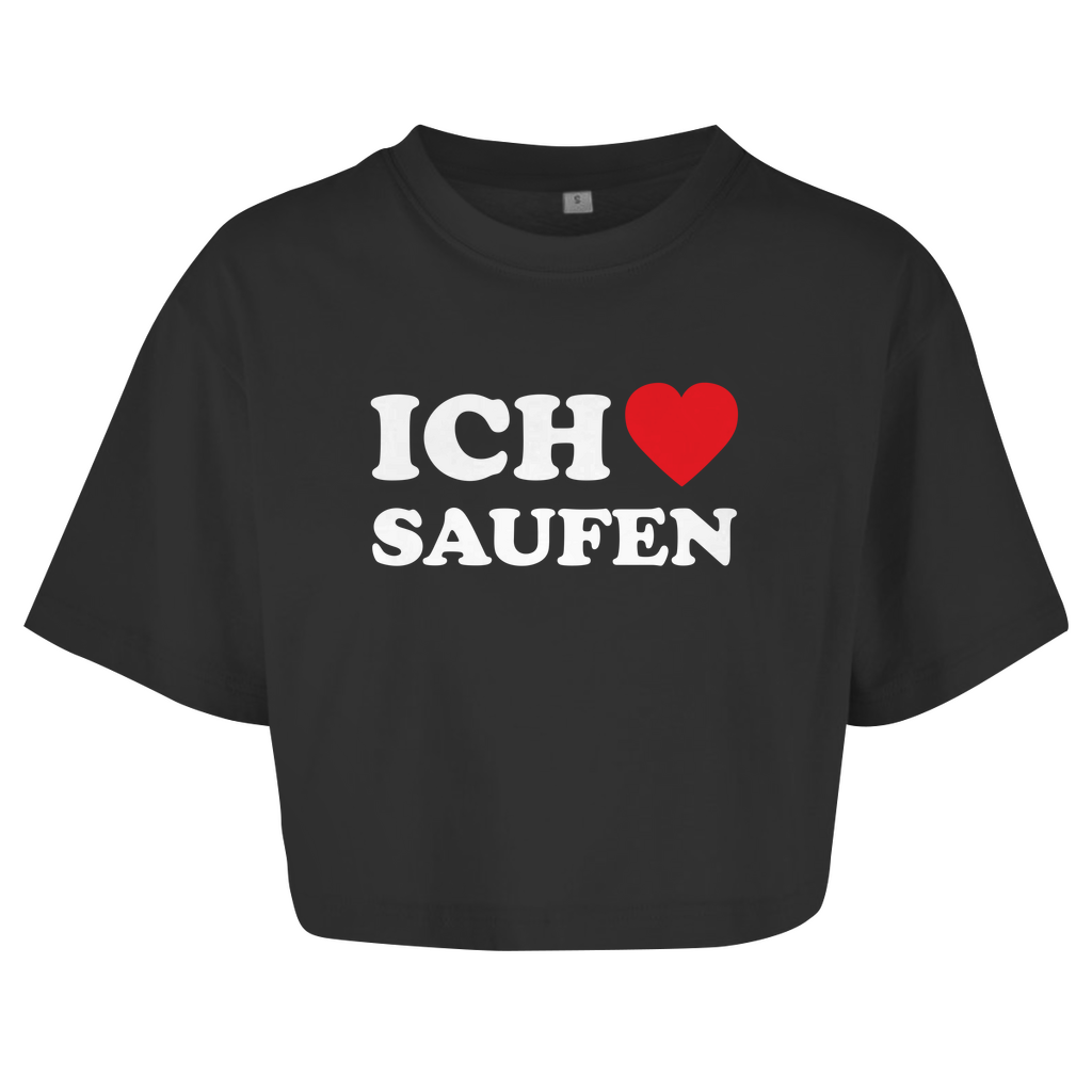ICH LIEBE SAUFEN Crop-Top - finestshirts.de