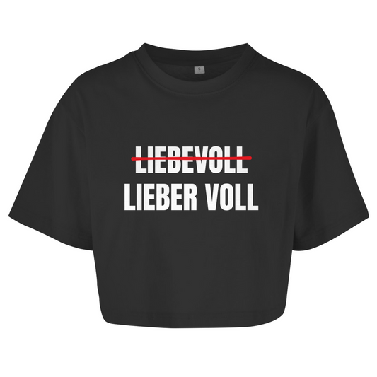 LIEBEVOLL - LIEBER VOLL Crop-Top - finestshirts.de