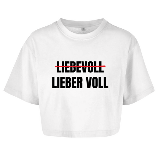 LIEBEVOLL - LIEBER VOLL Crop-Top - finestshirts.de