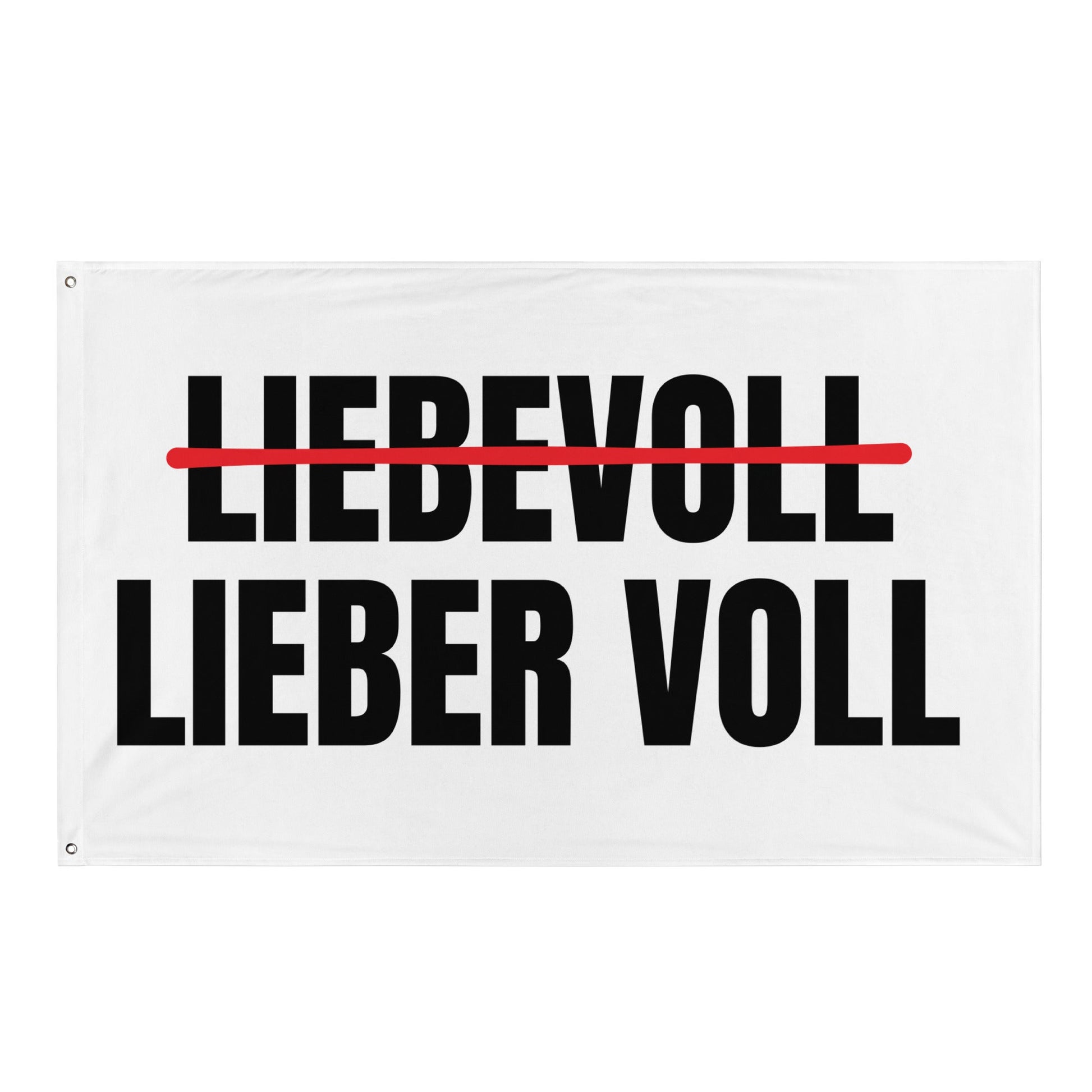 LIEBEVOLL - LIEBER VOLL Flagge - finestshirts.de