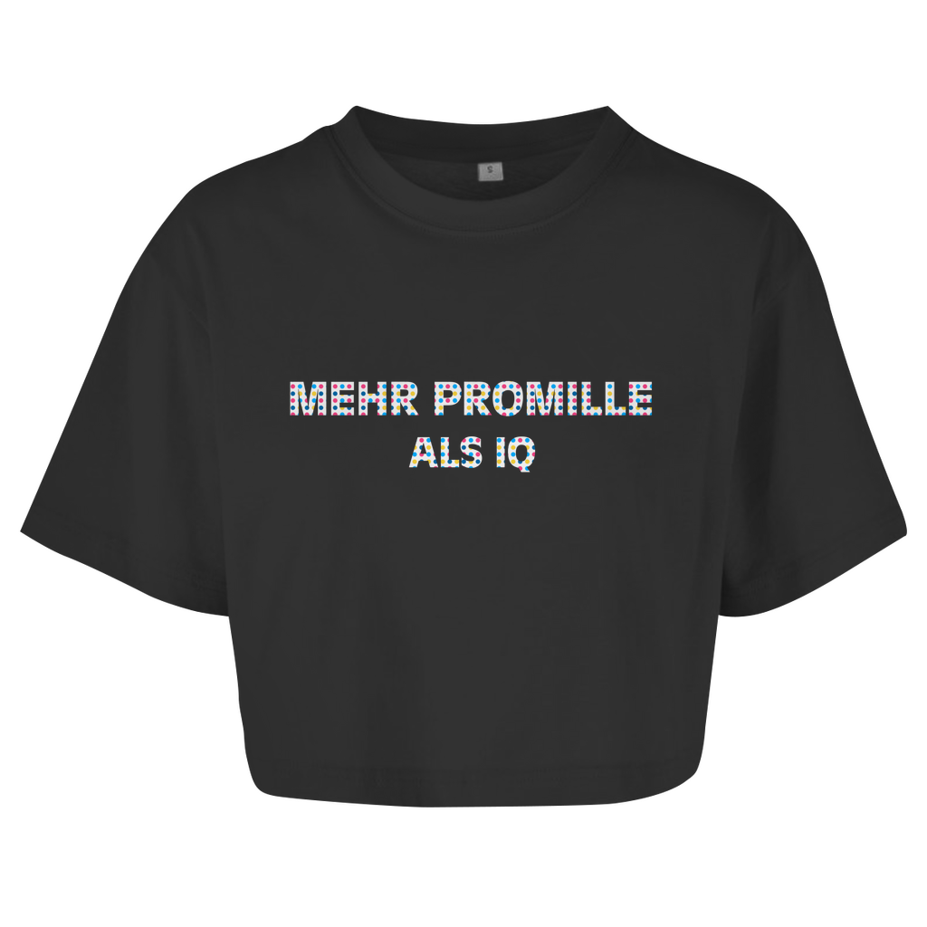 MEHR PROMILLE ALS IQ Crop-Top - finestshirts.de