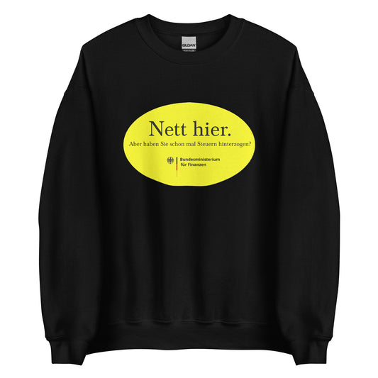Nett hier. Aber haben Sie schon mal Steuern hinterzogen? Pullover - finestshirts.de
