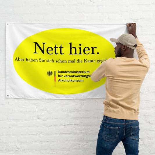 Nett hier. Aber haben Sie sich schon mal die Kante gegeben? Flagge - finestshirts.de