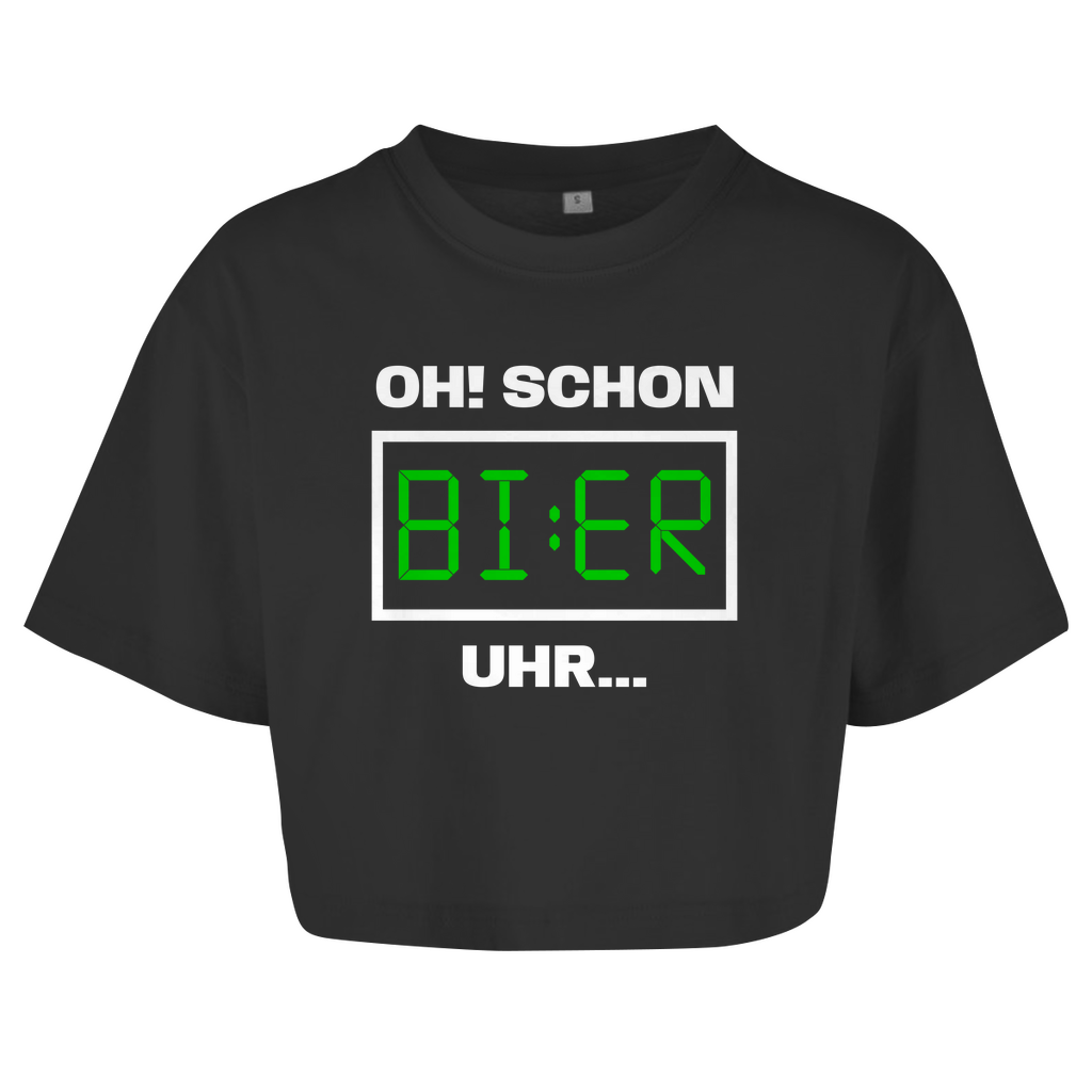 OH! SCHON BI:ER UHR... Crop-Top - finestshirts.de