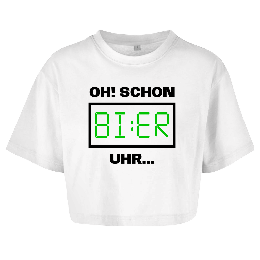 OH! SCHON BI:ER UHR... Crop-Top - finestshirts.de
