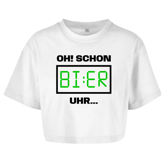 OH! SCHON BI:ER UHR... Crop-Top - finestshirts.de