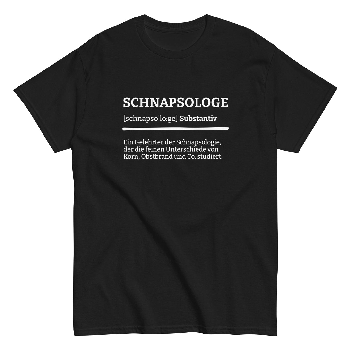 SCHNAPSOLOGE (Definition) T-Shirt - finestshirts.de