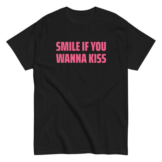 SMILE IF YOU WANNA KISS T-Shirt - finestshirts.de