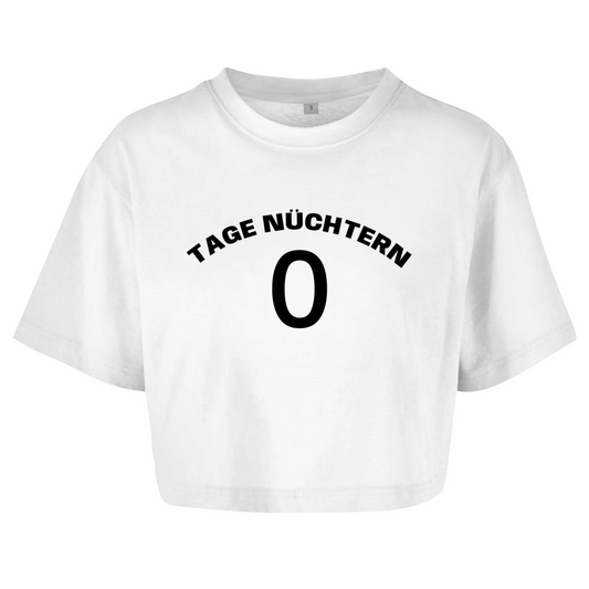 TAGE NÜCHTERN 0 Crop-Top - finestshirts.de