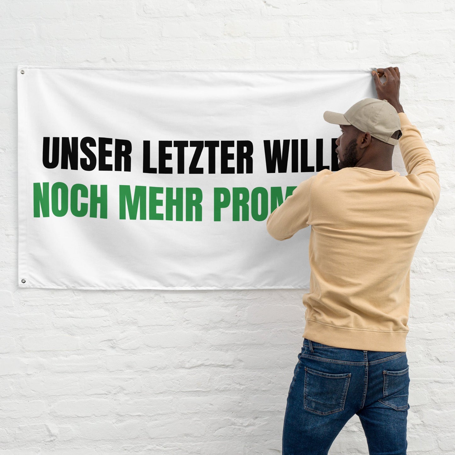 UNSER LETZTER WILLE - NOCH MEHR PROMILLE Flagge - finestshirts.de