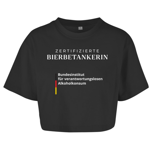 ZERTIFIZIERTE BIERBETANKERIN Crop-Top - finestshirts.de