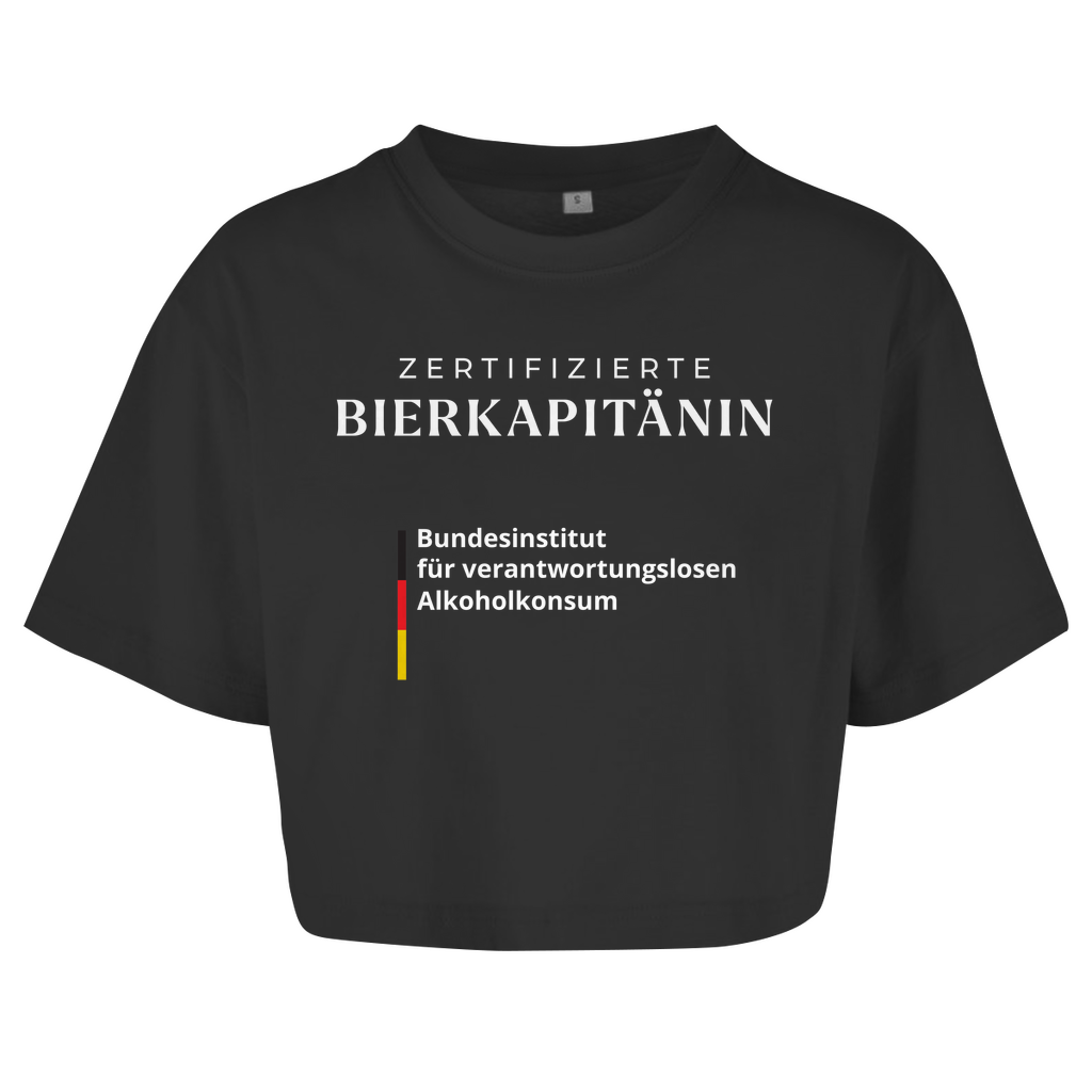 ZERTIFIZIERTE BIERKAPITÄNIN Crop-Top - finestshirts.de