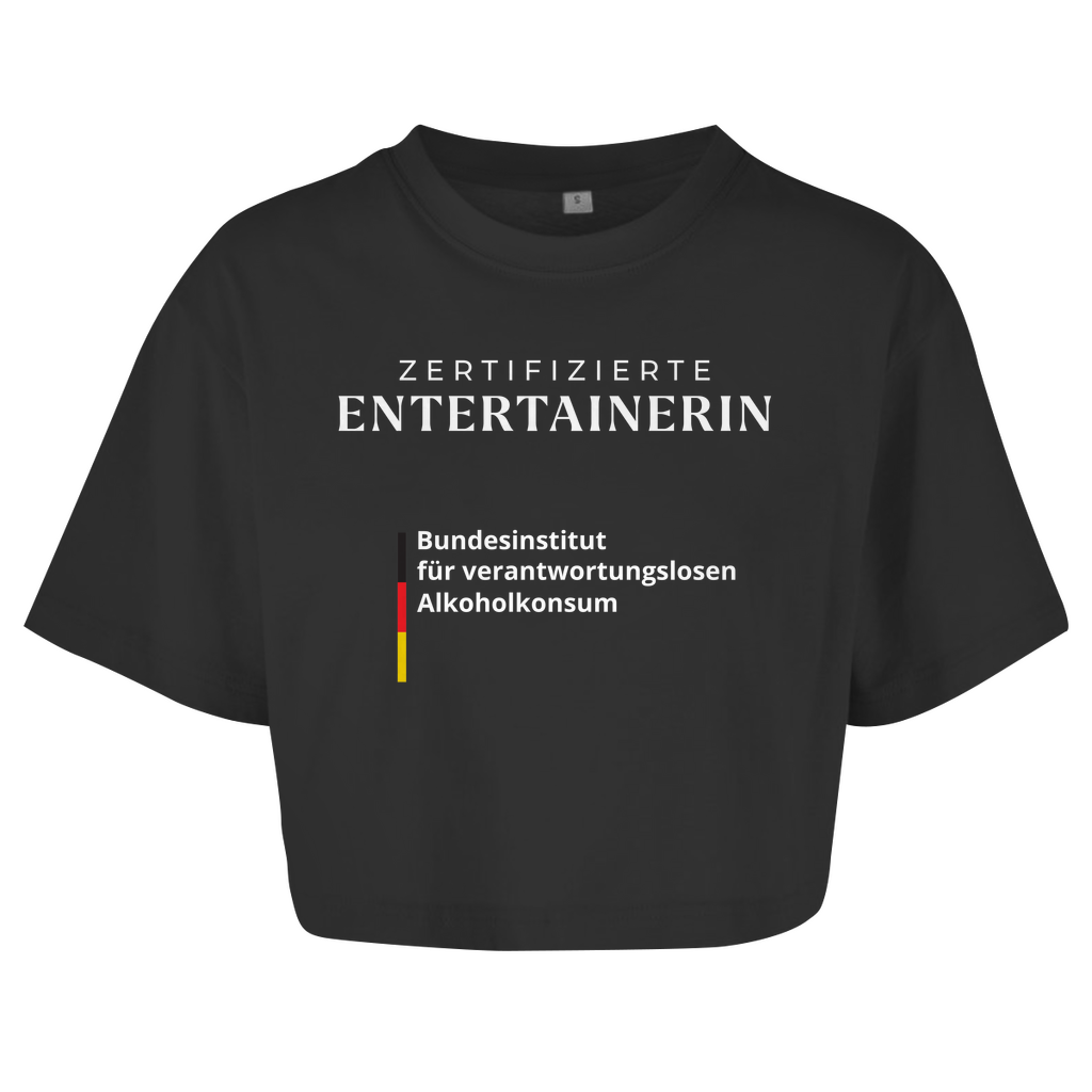 ZERTIFIZIERTE ENTERTAINERIN Crop-Top - finestshirts.de