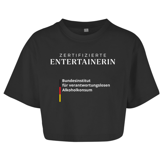 ZERTIFIZIERTE ENTERTAINERIN Crop-Top - finestshirts.de
