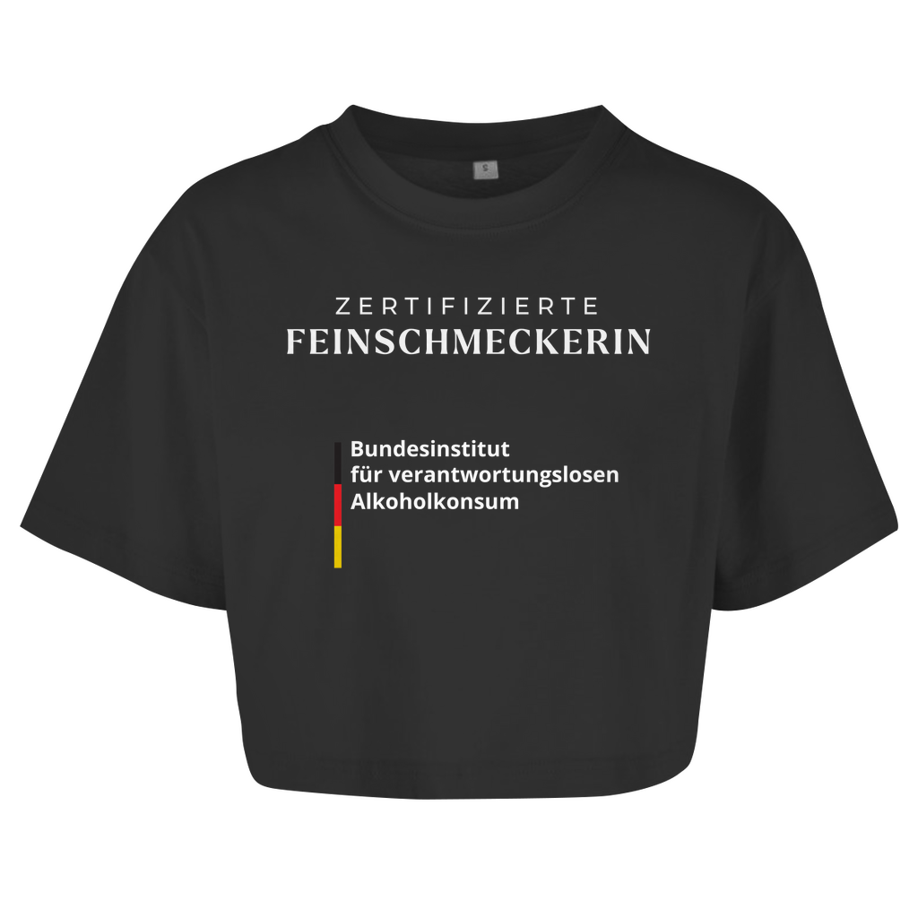 ZERTIFIZIERTE FEINSCHMECKERIN Crop-Top - finestshirts.de