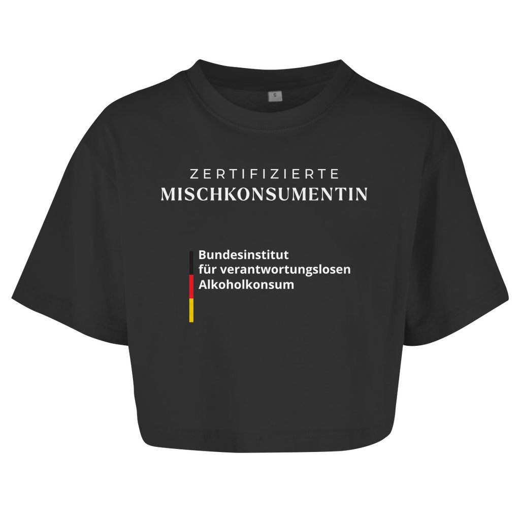 ZERTIFIZIERTE MISCHKONSUMENTIN Crop-Top - finestshirts.de