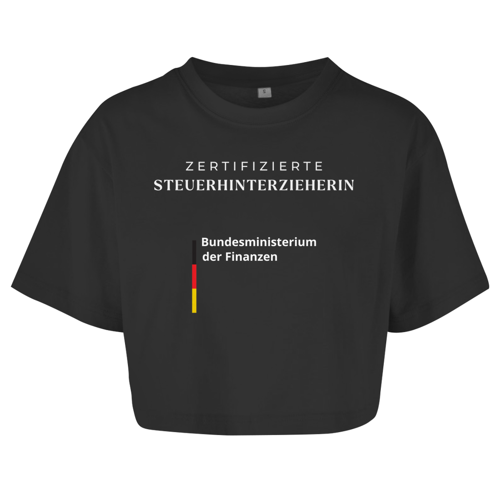 ZERTIFIZIERTE STEUERHINTERZIEHERIN Crop-Top - finestshirts.de