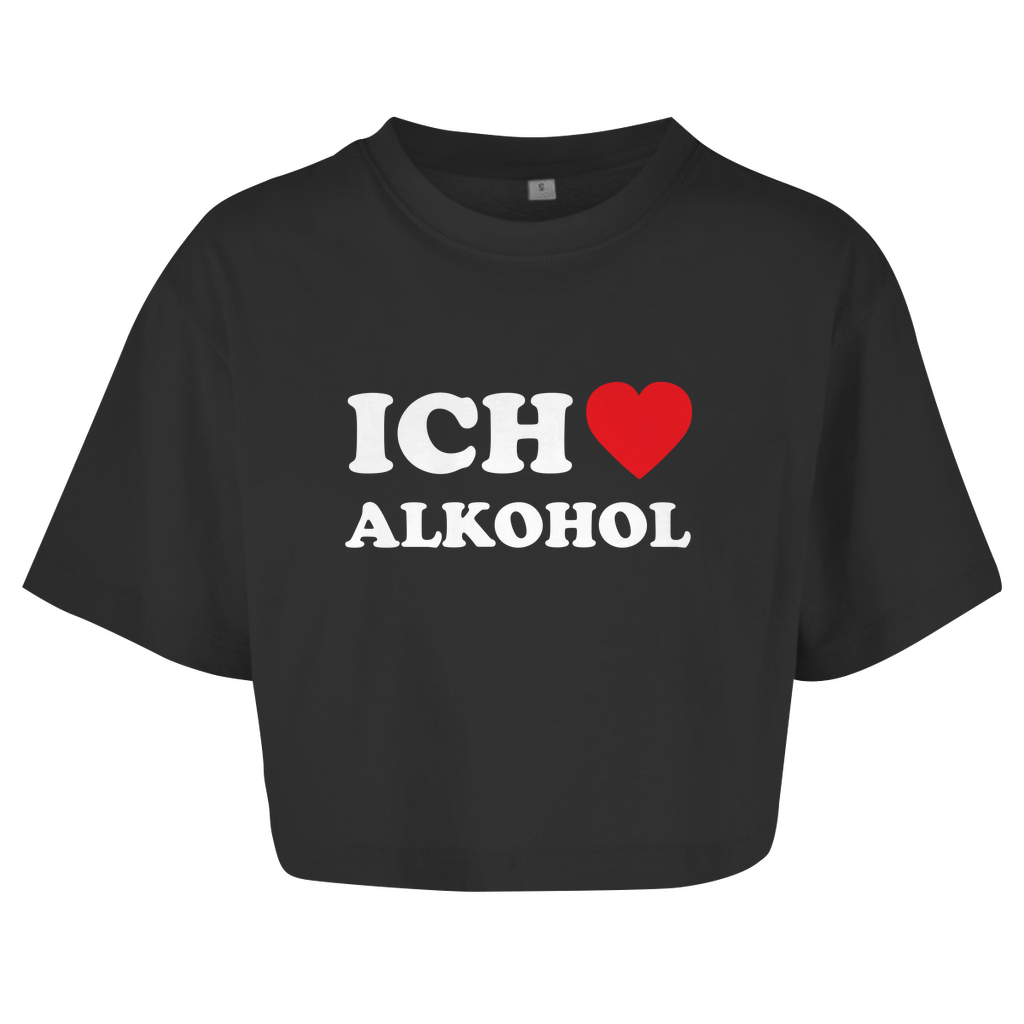 ICH LIEBE ALKOHOL Crop-Top