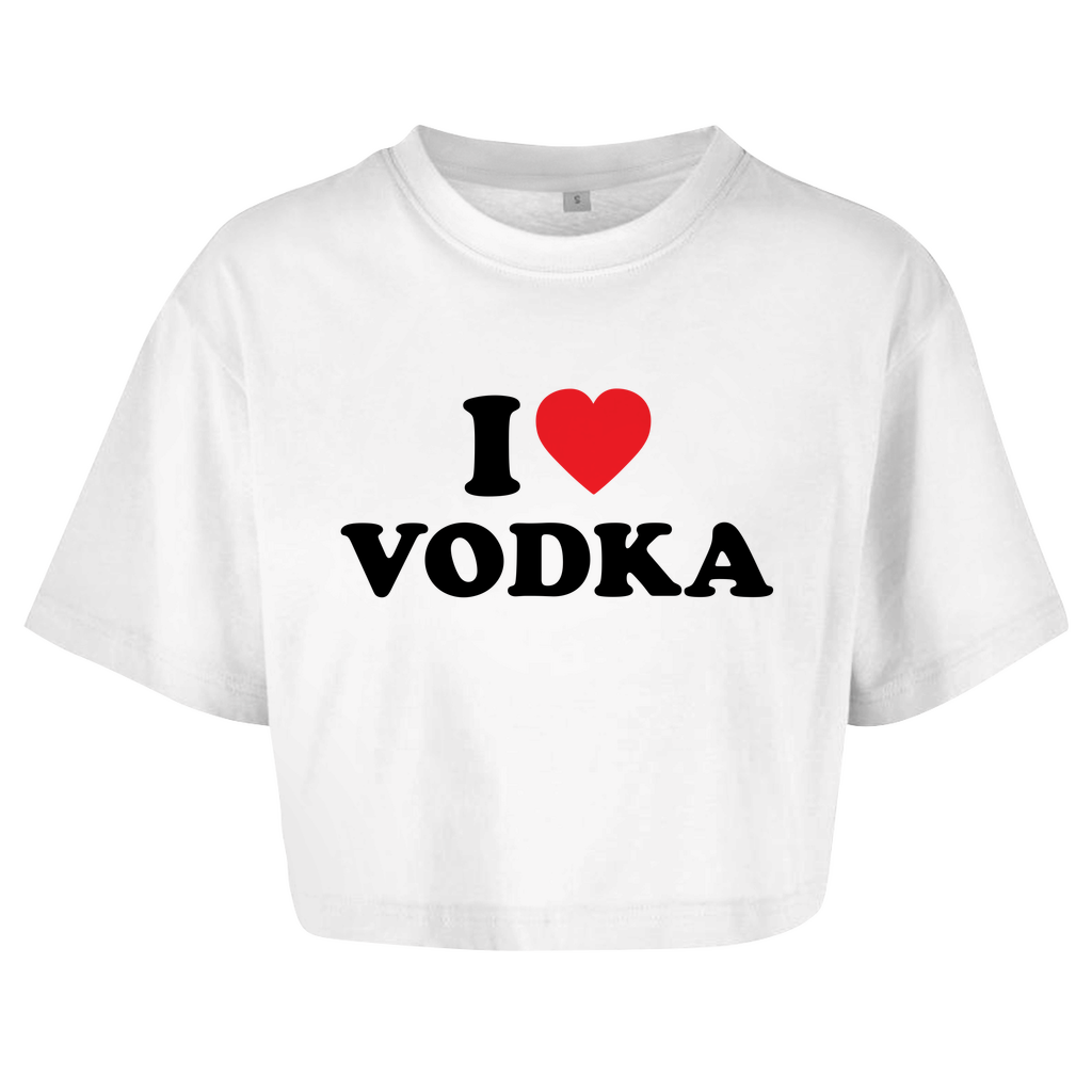 I LOVE VODKA Crop-Top