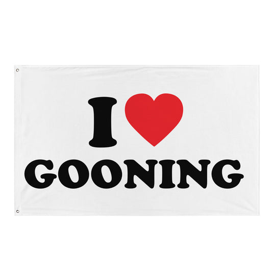 I LOVE GOONING Flagge