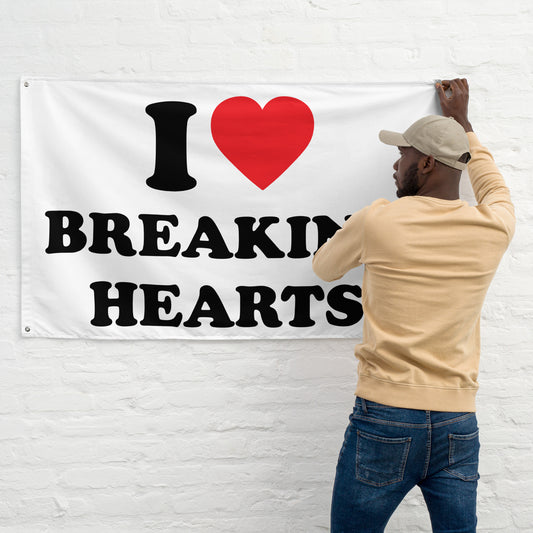 I LOVE BREAKING HEARTS Flagge