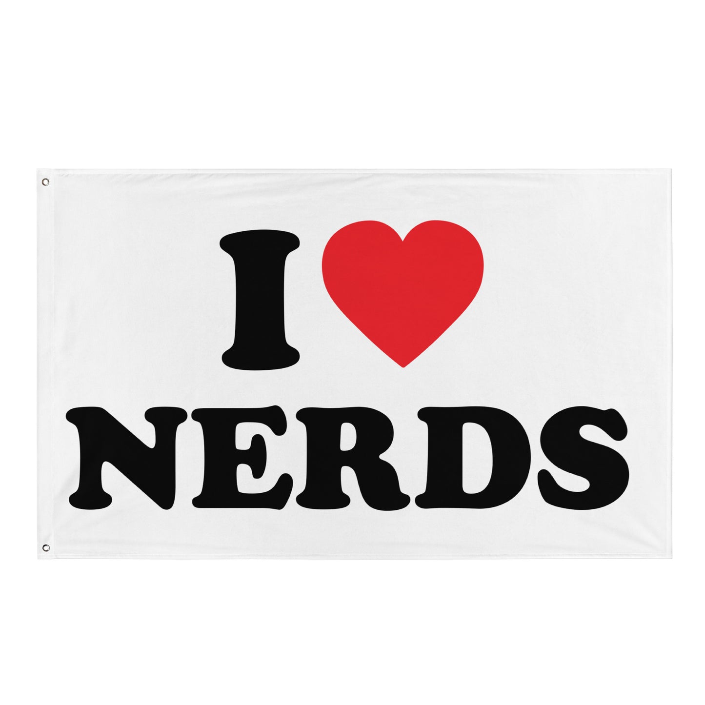I LOVE NERDS Flagge