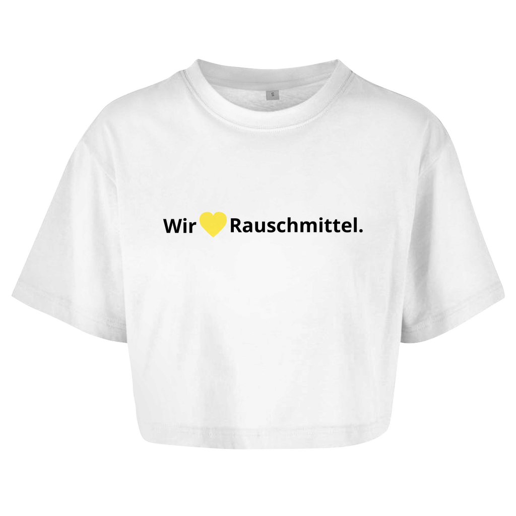 Wir lieben Rauschmittel  Crop-Top