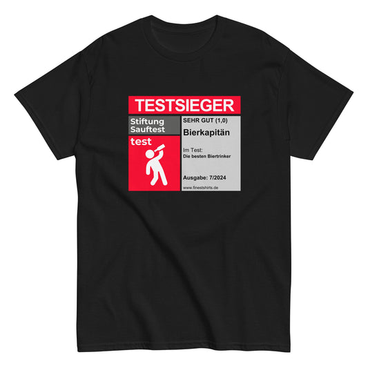 TESTSIEGER Bierkapitän T-Shirt