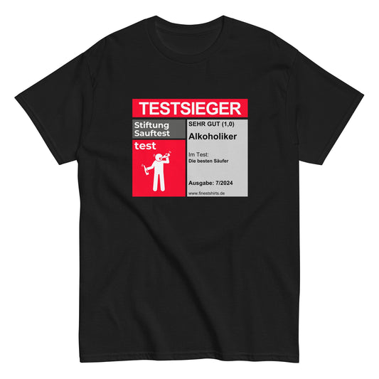 TESTSIEGER Alkoholiker T-Shirt