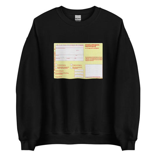 Gelber Schein (Arbeitsunfähigkeitsbescheinigung) Pullover