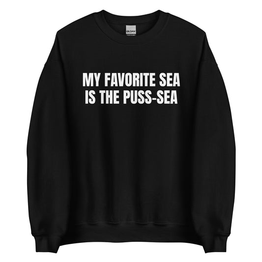 MY FAVORITE SEA IS THE PUSS-SEA Pullover
