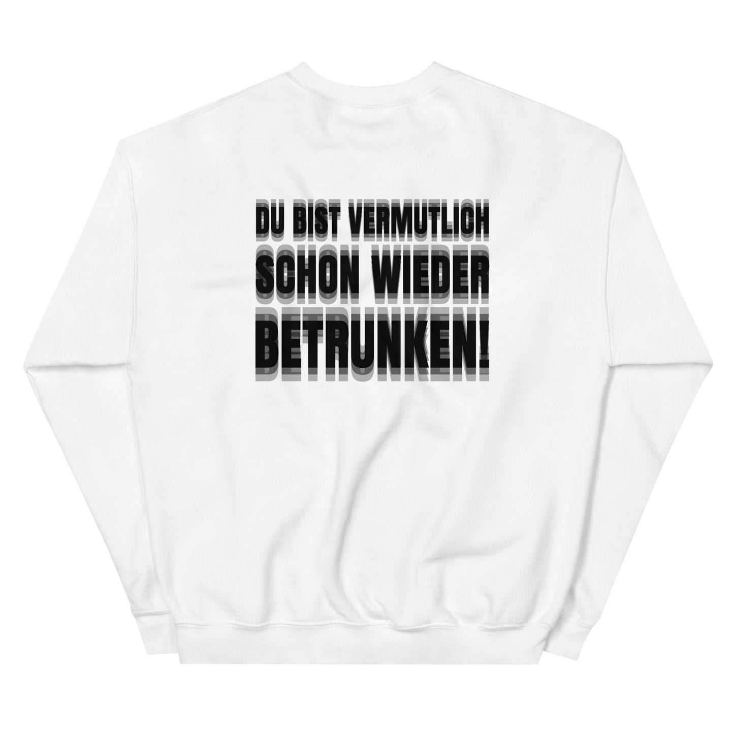 DU BIST VERMUTLICH SCHON WIEDER BETRUNKEN! Pullover [BACKPRINT]
